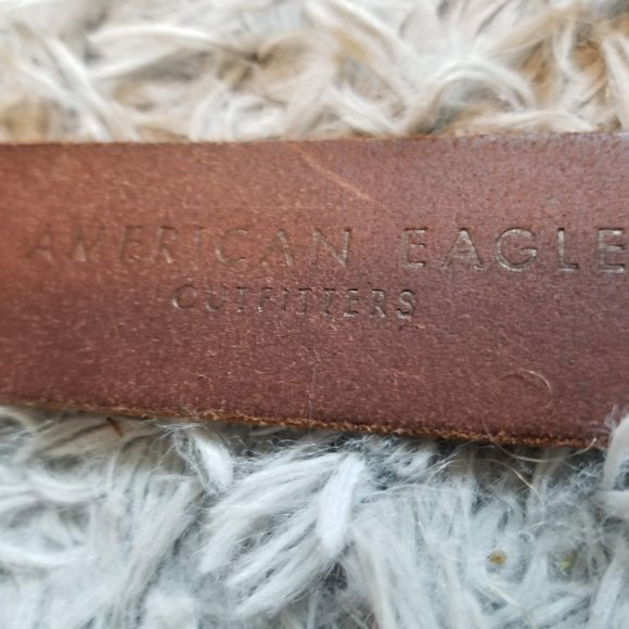 Dark brown AE leather belt, 36" - Picture 4 of 7